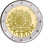 2евро 2015 г. Литва(13) - 3049 - аверс