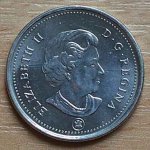 25 центов 2007 г. Канада(11) -6784 - реверс