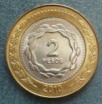 2 песо 2010 г. Аргентина(2) - 1475 - аверс