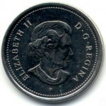 25 центов 2006 г. Канада(11) -6784 - реверс