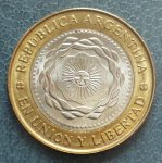 2 песо 2010 г. Аргентина(2) - 1475 - реверс
