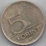 5 форинтов 2001 г. Венгрия(4) - 2234 - аверс
