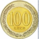100 лек 2000 г. Албания(1) - 183 - реверс