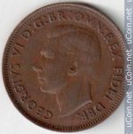 1/2 пенни 1949 г. Австралия (1) - 5599 - реверс