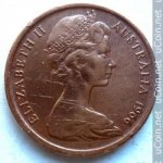 1 цент 1966 г. Австралия (1) - 5599 - реверс