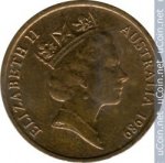 1 цент 1989 г. Австралия (1) - 5599 - реверс