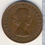 1 пени 1957 г. Австралия (1) - 5599 - реверс