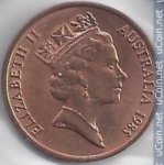 2 цента 1985 г. Австралия (1) - 5599 - реверс