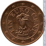 1 цент 2002 г. Австрия(1) - 6934 - реверс