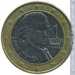 1 евро 2005 г. Австрия(1) - 6934 - реверс