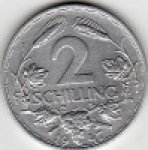 2шиллинга 1947 г. Австрия(1) - 6934 - аверс