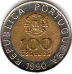 100 эскудо 1990 г. Португалия(18) -16372 - аверс