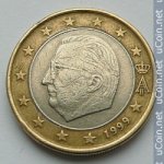 1 евро 1999 г. Бельгия(3) - 15089 - реверс