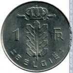 1 франк 1967 г. Бельгия(3) - 15089 - реверс