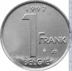 1 франк 1995 г. Бельгия(3) - 15089 - реверс