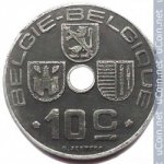 10 сантимов 1943 г. Бельгия(3) - 15089 - аверс
