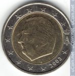 2 евро 2003 г. Бельгия(3) - 15089 - реверс