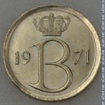 25 сентим 1971 г. Бельгия(3) - 15089 - аверс