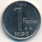 1франк 1998 г. Бельгия(3) - 15089 - аверс