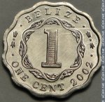1 цент 2002 г. Белиз(2) - 176 - реверс
