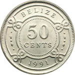 50 центов 1991 г. Белиз(2) - 176 - аверс