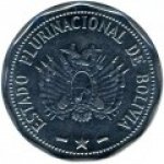 2 боливиано 2010 г. Боливия(3) - 198 - реверс