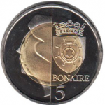 5 долларов 2012 г. Бонэйра(3) - 700 - аверс