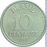 10 сентаво 1987 г. Бразилия(3) - 2108 - реверс