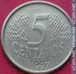 5 сентаво 1997 г. Бразилия(3) - 2108 - аверс