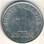 1 крона 1993 г. Эстония(26) - 3424 - аверс