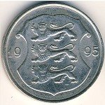 1 крона 1993 г. Эстония(26) - 3424 - реверс
