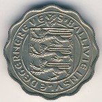 3 пенса 1956 г. Гернси(6) - 709 - реверс