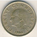 50000 лир 1999 г. Турция(23) - 2834 - реверс