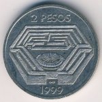 2 песо 1999 г. Аргентина(2) - 1475 - реверс
