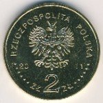2 злотых 2011 г. Польша(18) -6491 - аверс
