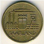 20 франков 1954 г. Саар (18) -322 - реверс