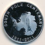 5 долларов 2011 г. Южный полюс(27) -800 - реверс
