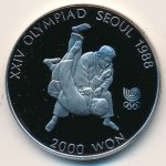 2000 вон 1987 г. Корея Южная(12) -1084 - аверс