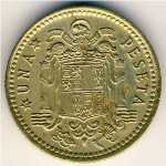 1 песета 1963 г. Испания(10) -12911 - аверс
