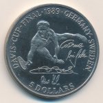 5 долларов 1989 г. Ниуэ(15) -16355 - аверс