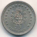 25 сентесимо 1960 г. Уругвай(23) -562 - аверс