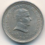 25 сентесимо 1960 г. Уругвай(23) -562 - реверс