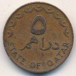 5 дирхам 1978 г. Катар(11) - 373 - аверс