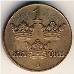 1эре 1937 г. Швеция(31) - 5354 - аверс
