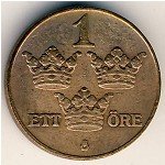 1эре 1940 г. Швеция(31) - 5354 - аверс