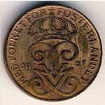1эре 1937 г. Швеция(31) - 5354 - реверс