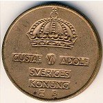 2эре 1954 г. Швеция(31) - 5354 - реверс