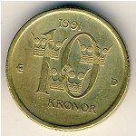 10крон 1992 г. Швеция(31) - 5354 - аверс