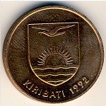 2 цента 1992 г. Кирибати(11) -566 - реверс