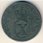 2 эре 1943 г. Дания(28) -4173 - реверс